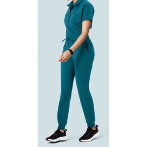 Mandala Scrub Jumpsuit Peacock Stretch Joggers Nurse Medical Womens  XL